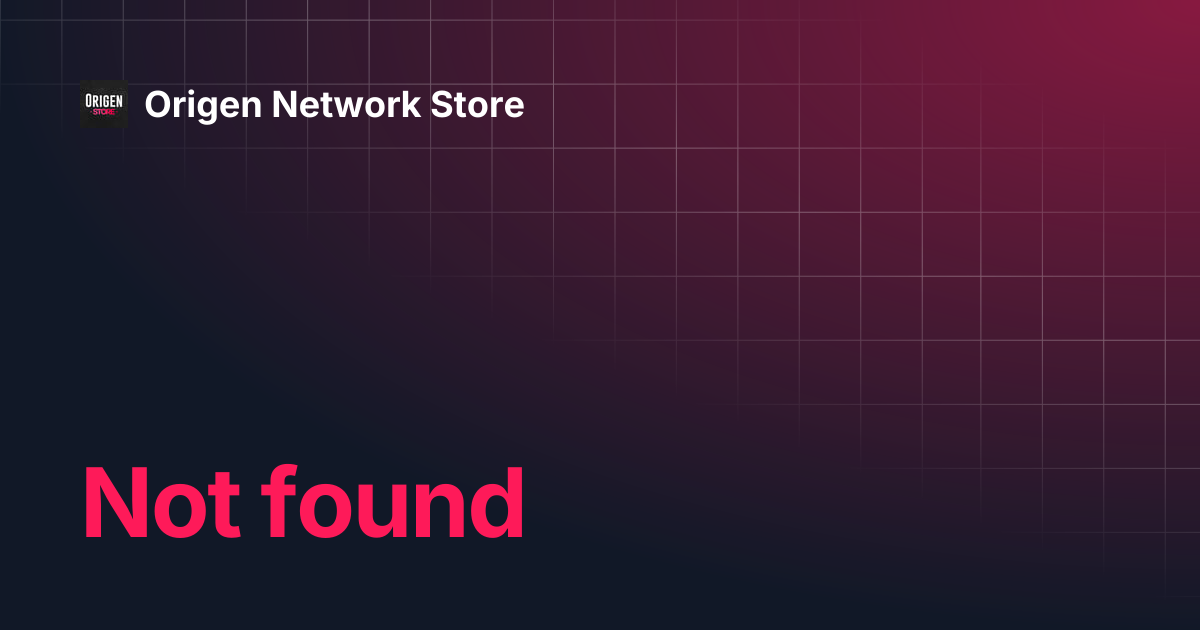 Scripts Support | Origen Network Store